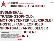 Tablet Screenshot of loekkenhallen.dk